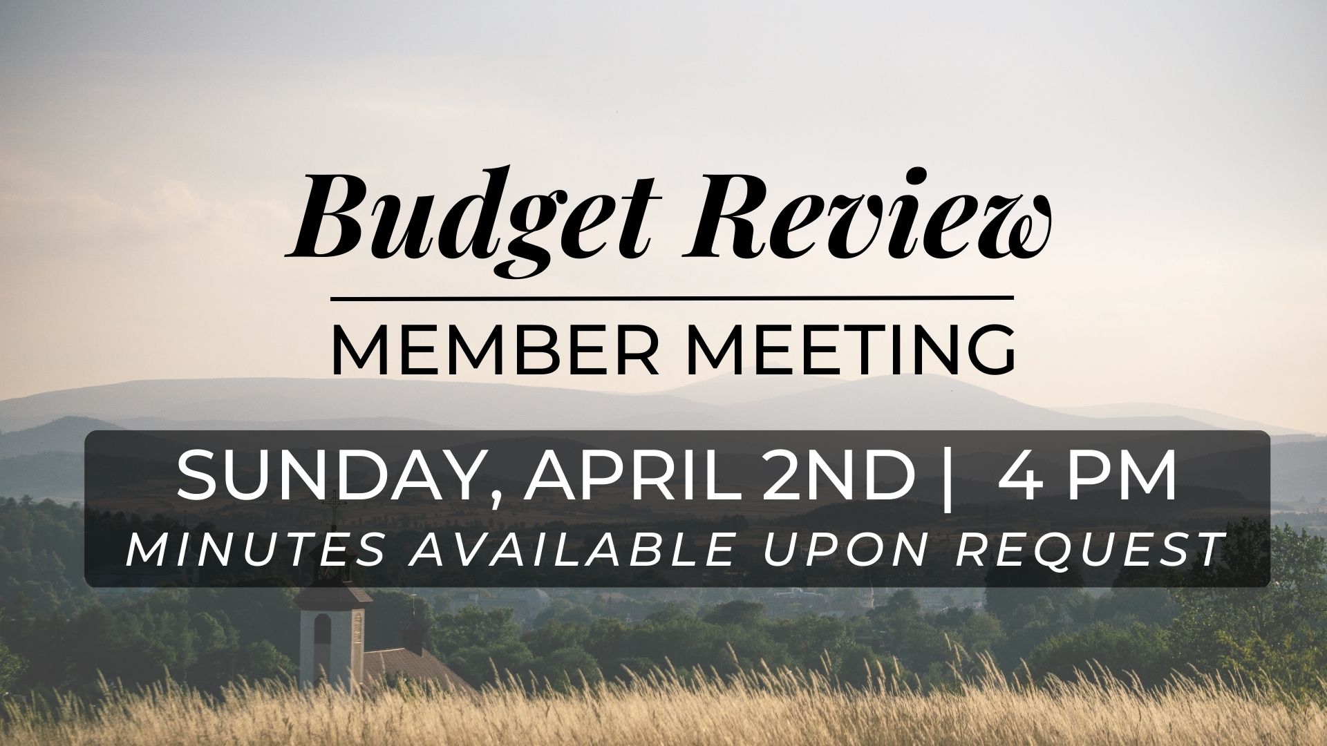 Budget Review Member Mtng image