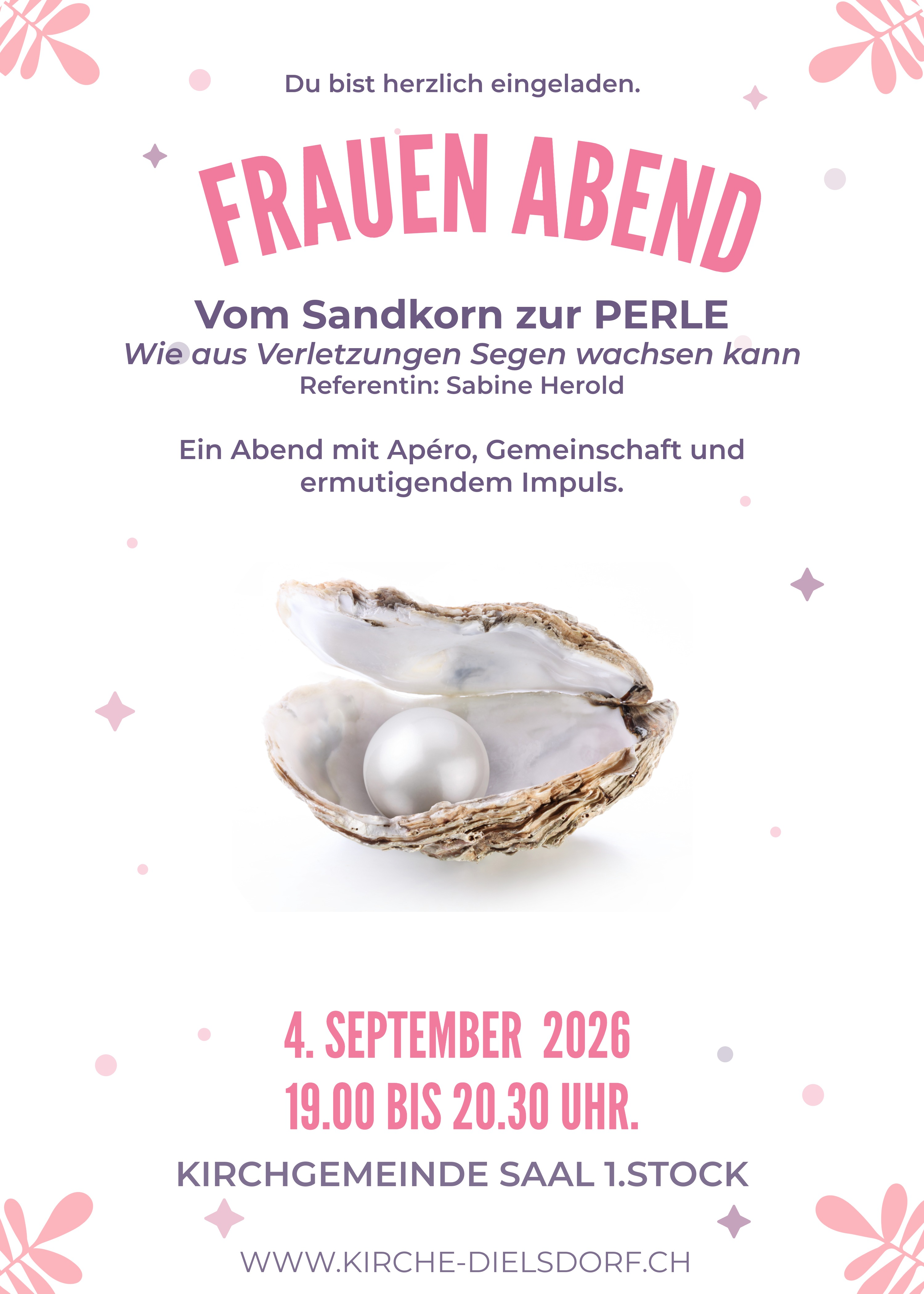 FrauenAbend VOM SANDKORNZURPERLE