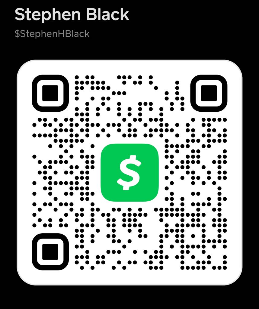 CashApp QR for StephenHBlack